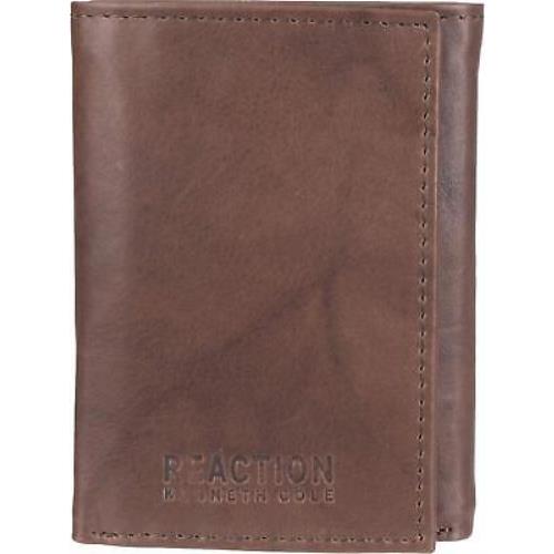 Kenneth Cole Men`s Wallet-rfid Leather Slim Trifold with Id Window Card Slots