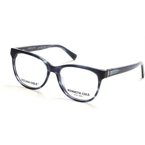 Kenneth Cole Reaction KC0334 Blue 090 Plastic Eyeglasses Frame 52-15-140