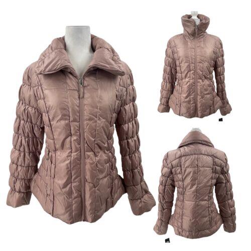 Kenneth Cole Packable Quilted Puffer Jacket Ultra Lightweight XL Dusty Rose Pink