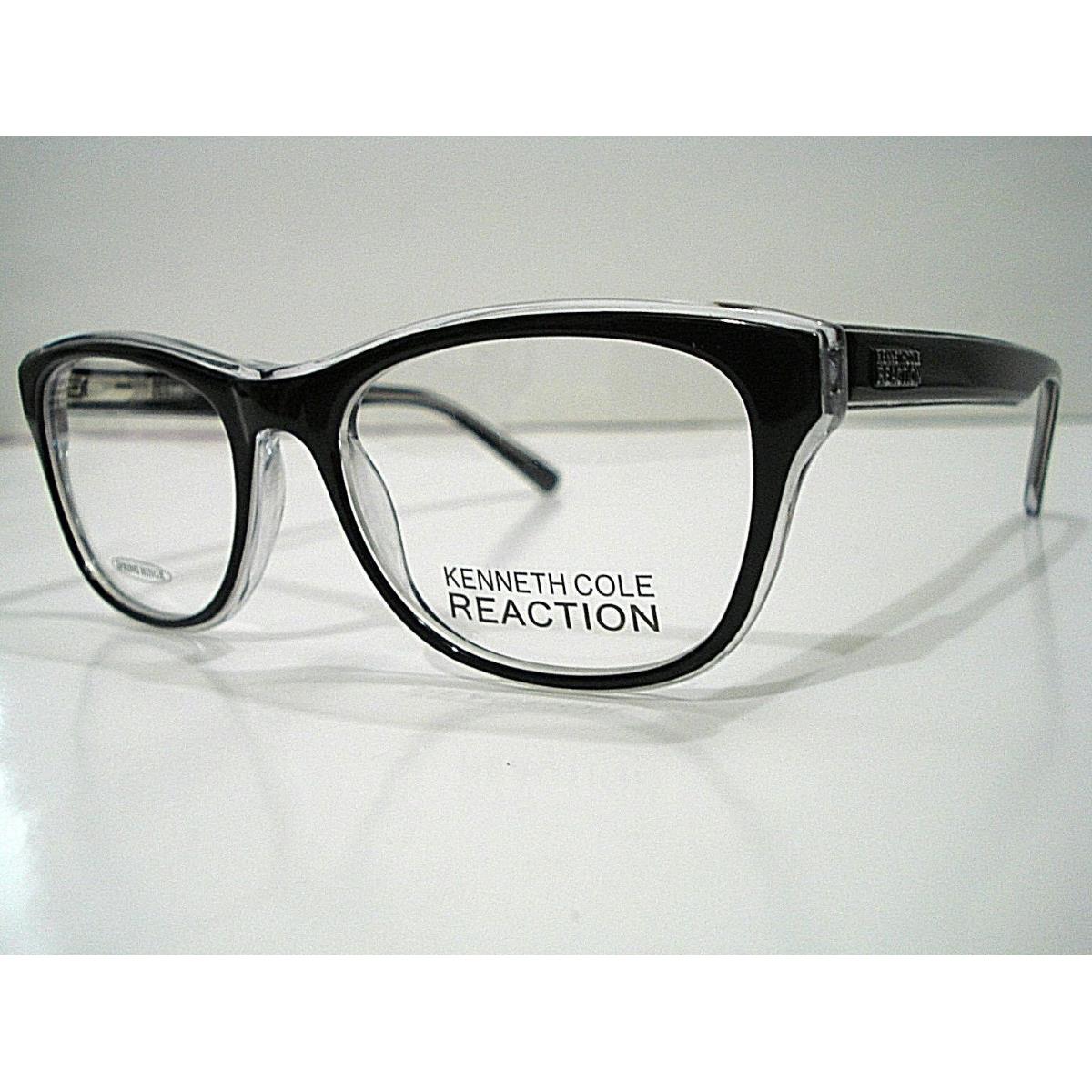 Kenneth Cole Reaction KC0774 KC 0774 003 Black Crystal Eyeglasses Rx-able Frame