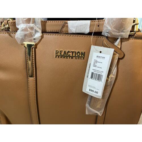 Reaction Kenneth Cole -harriet Satchel - 11SAB06KCB-TN Tan Color -new W/tags