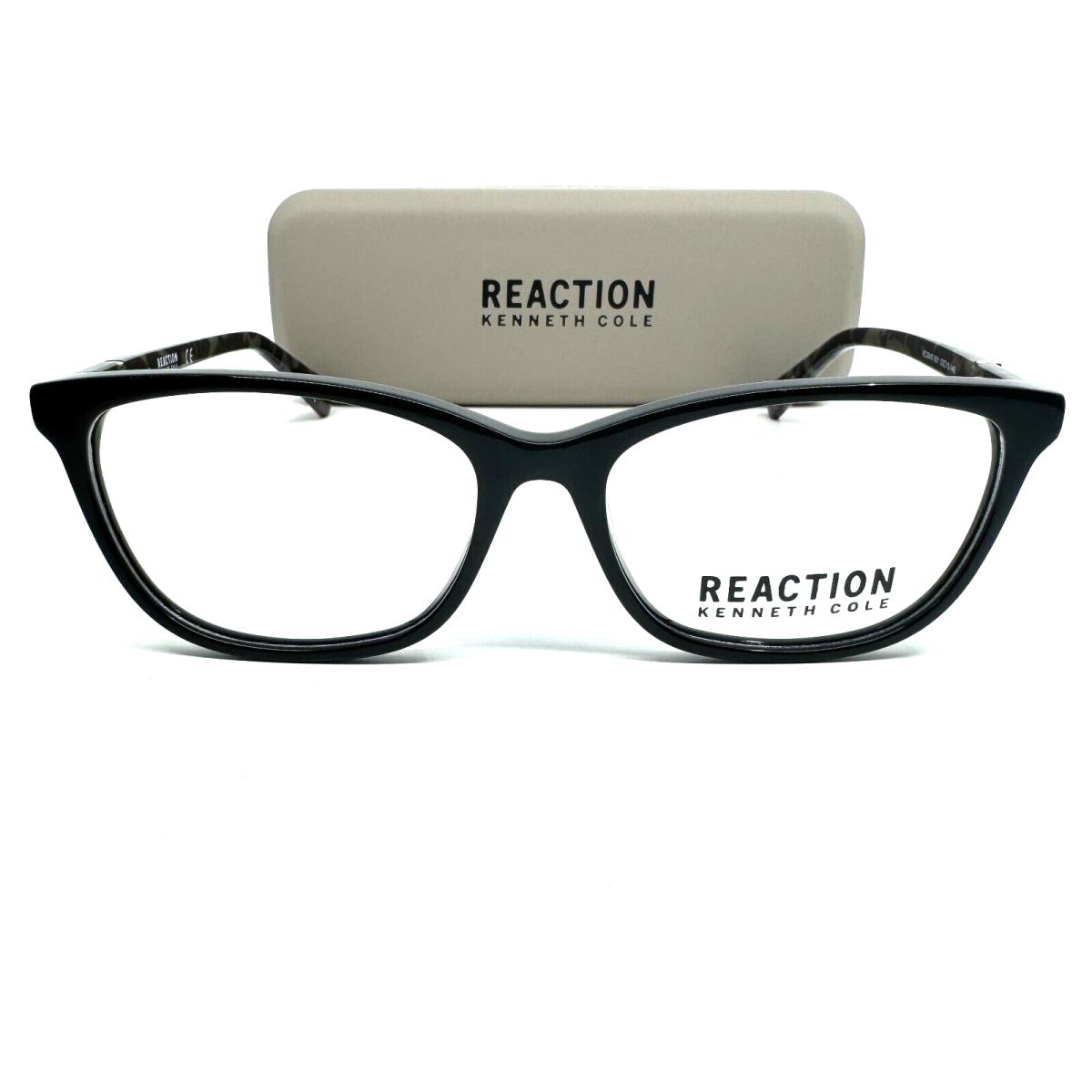 Kenneth Cole Reaction KC0849 001 Black Plastic Eyeglasses Frame 53-15-140 H9673