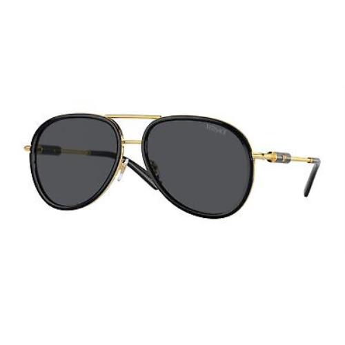 Versace Sunglasses VE2260 100287 60mm Black / Dark Grey Lens