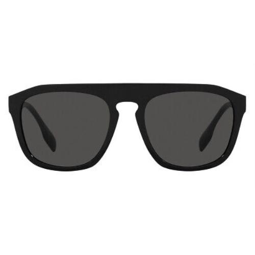 Burberry Wren BE4396U Sunglasses Black Dark Gray 57mm - Frame: Black / Dark Gray, Lens: Dark Gray