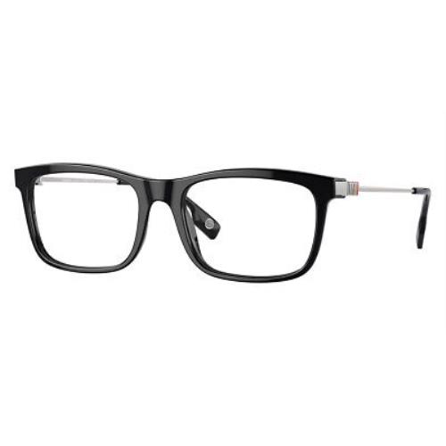Burberry BE2384F Eyeglasses Men Black/silver 53mm