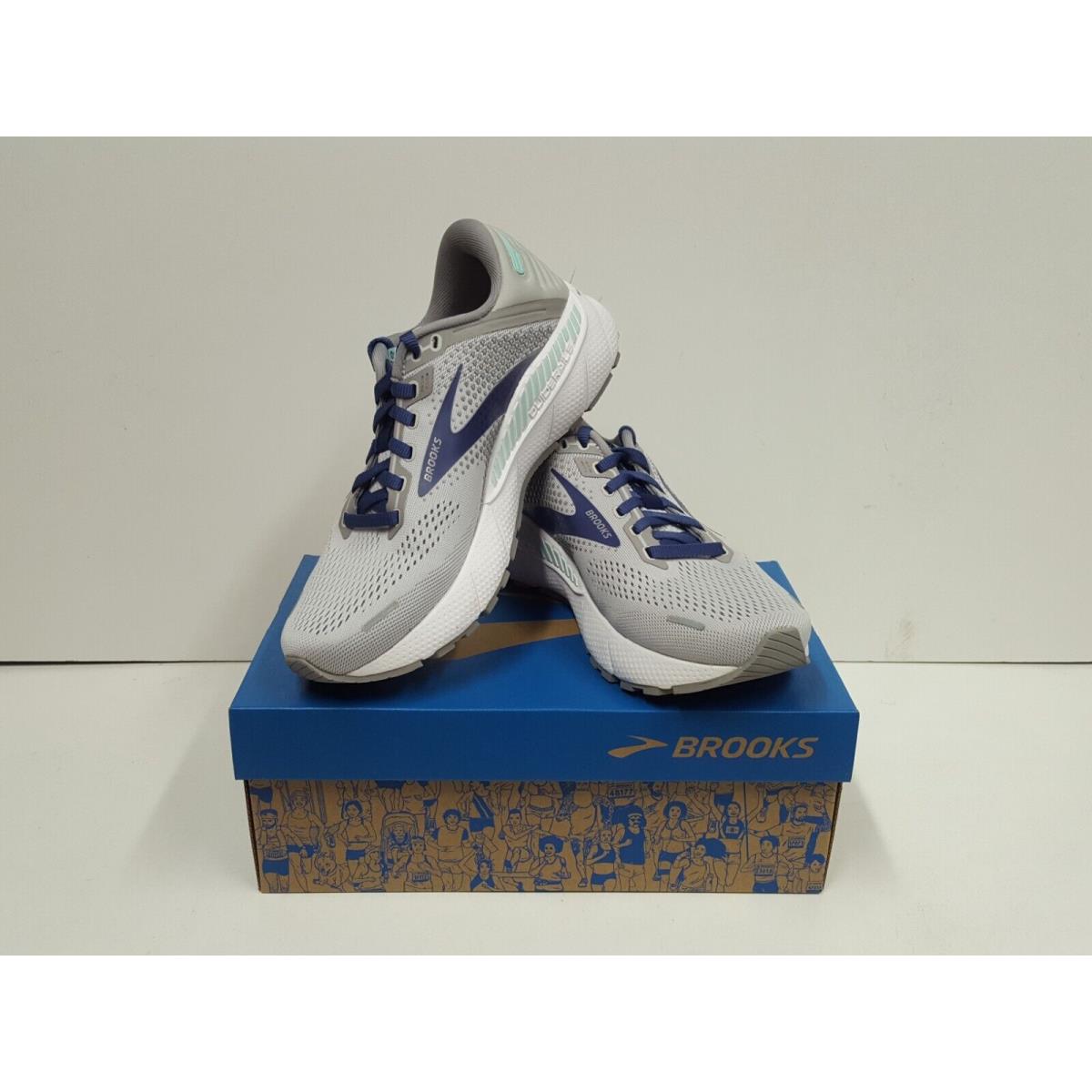 Brooks Adrenaline Gts 22 Women`s Running Shoes Alloy/Blue/Green (045)
