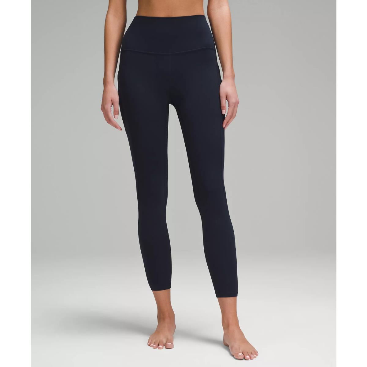 Lululemon Align High Rise Pant with Pockets 25 True Navy Blue Tight Size 6