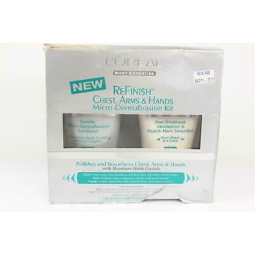 L`oreal Expertise Refinish Chest Arms Hands Micro-dermabrasion 2 Pc U27