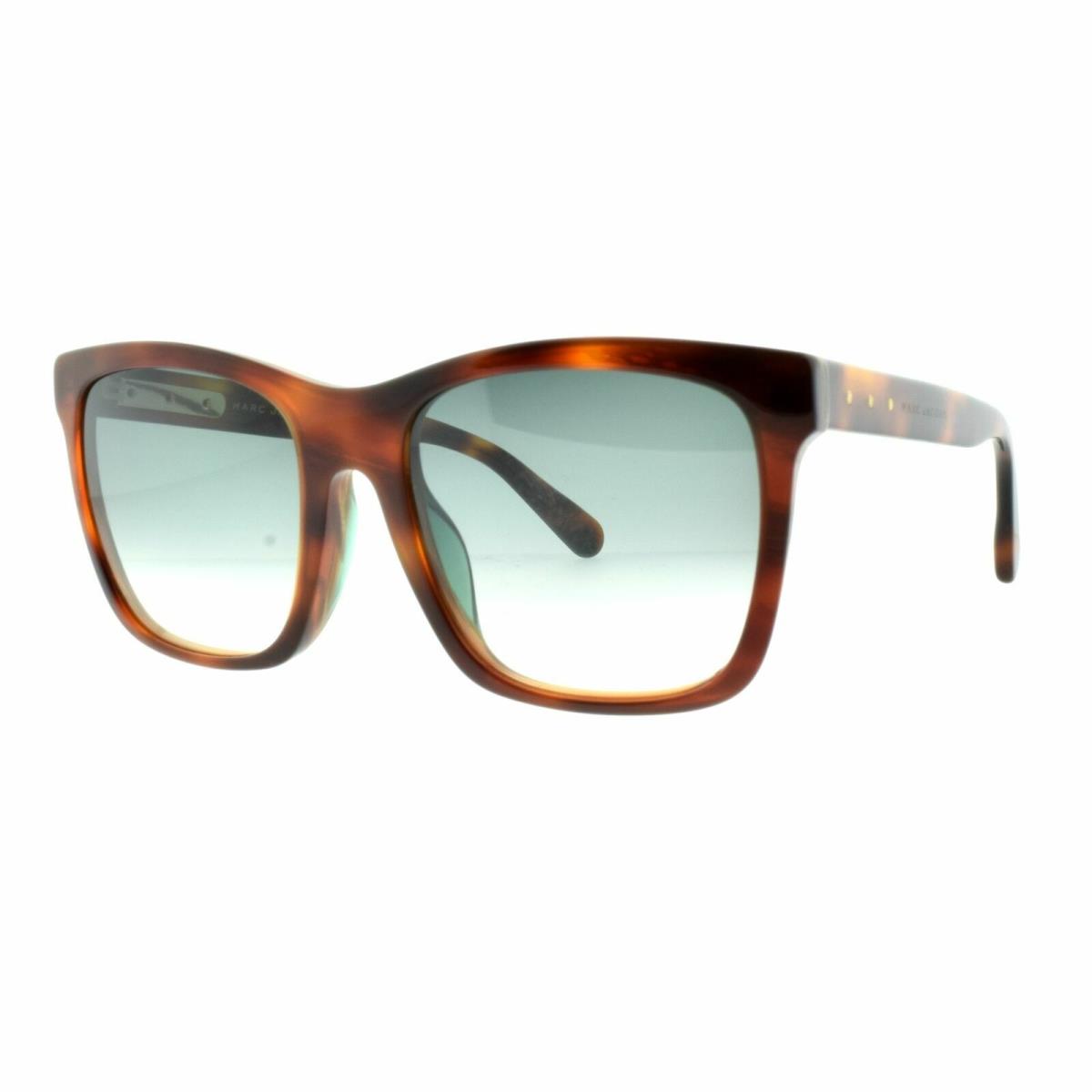 Marc Jacobs MJ 637/F/S KUH/9K Havana Honey Men Square UV Sunglasses - Frame: Havana Honey, Lens: Green