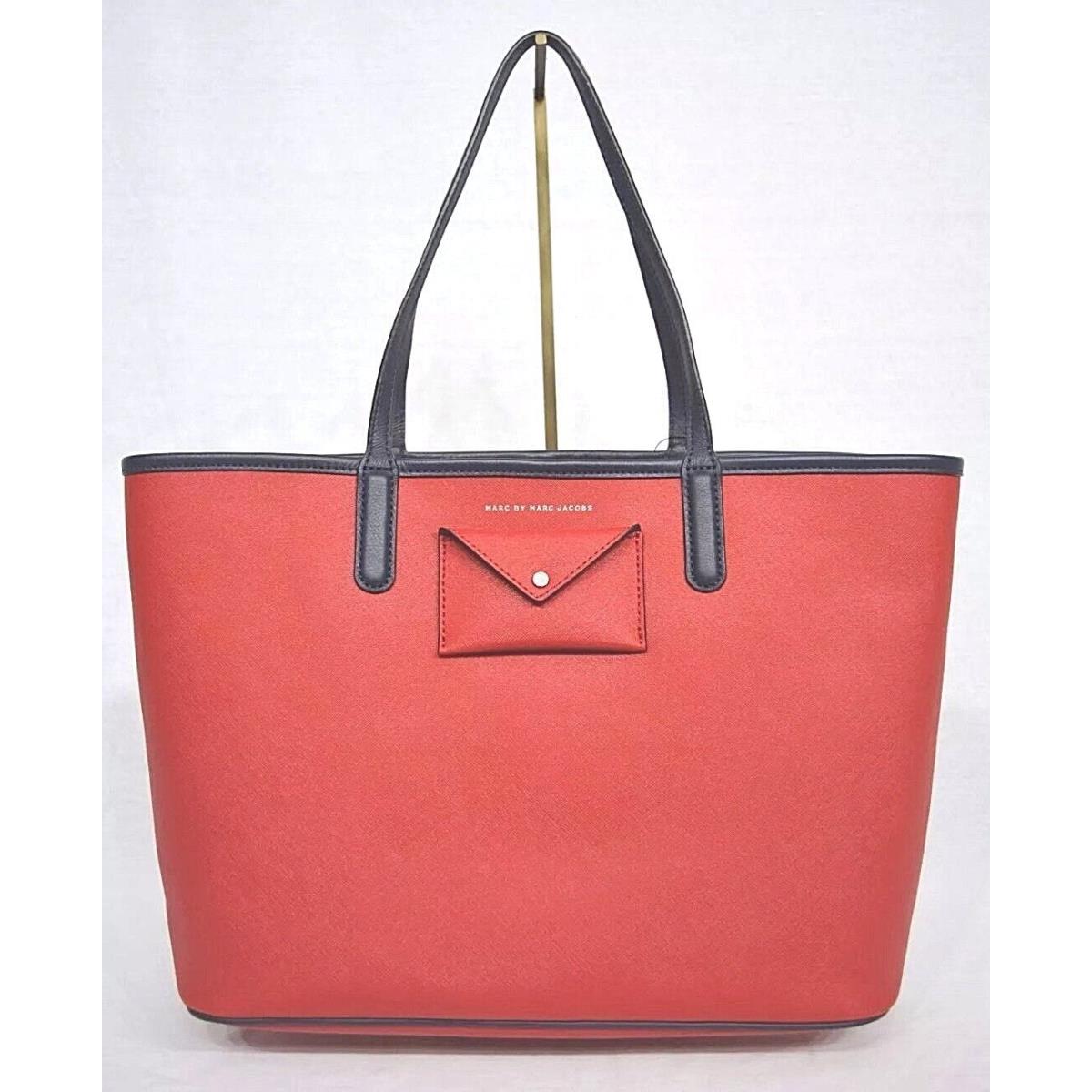 Marc Jacobs M0005327 Metropolitote Colorblocked Tote 48 in Rosey Red