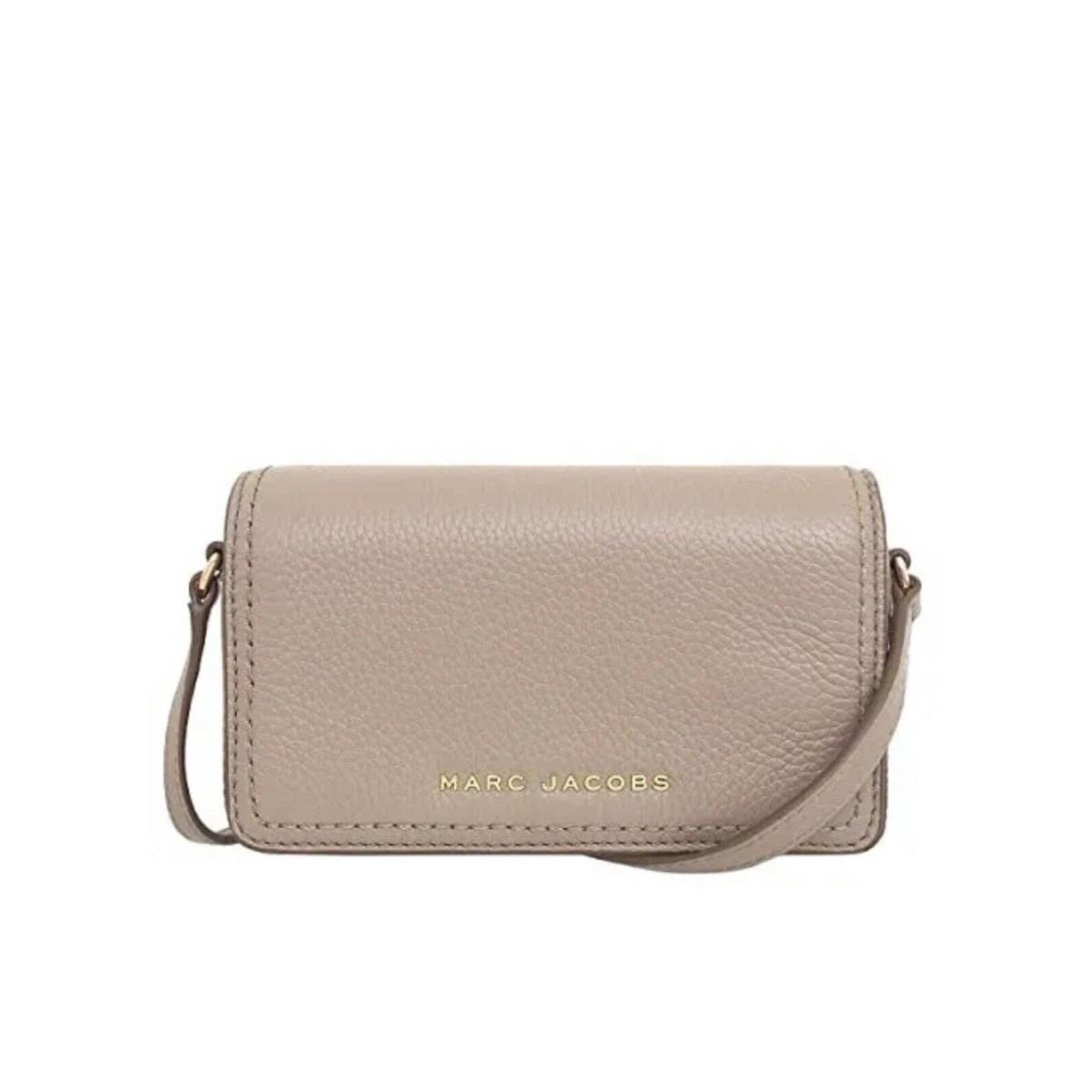 Marc Jacobs Mini Flap Crossbody Pebble Leather Greige