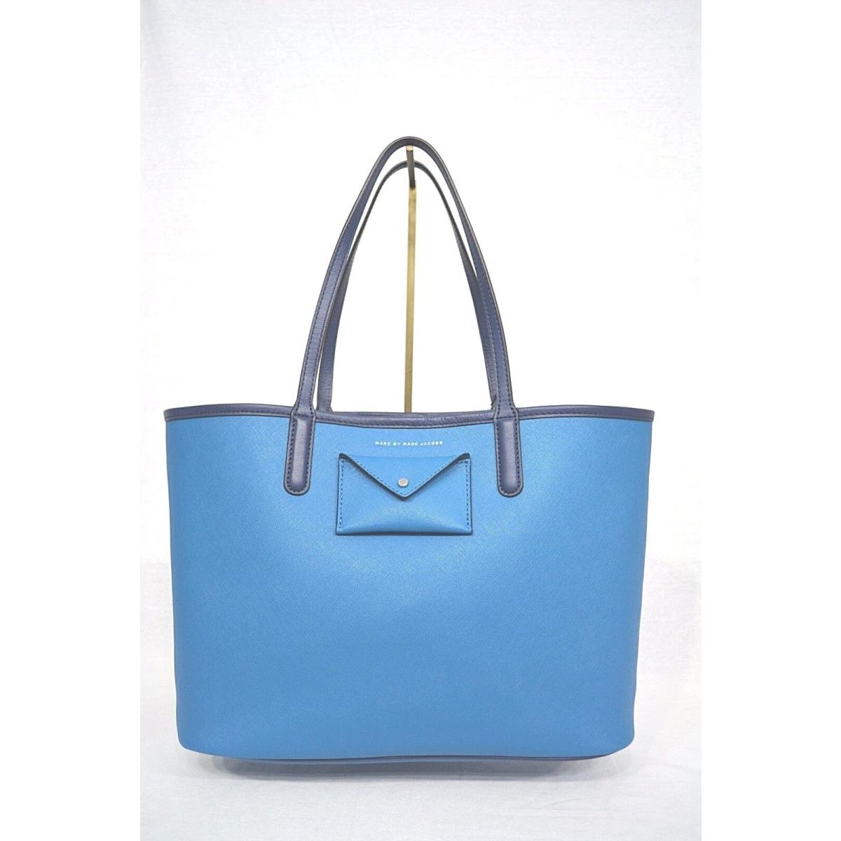 Marc Jacobs M0005327 Metropolitote Colorblocked Tote 48 in Aquamarine Blue