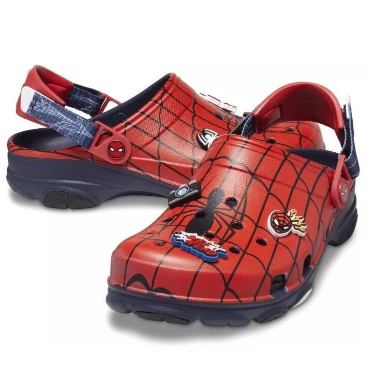 Marvel Team Spider-man x Crocs All Terrain Clog Men`s Size 10 208782-410
