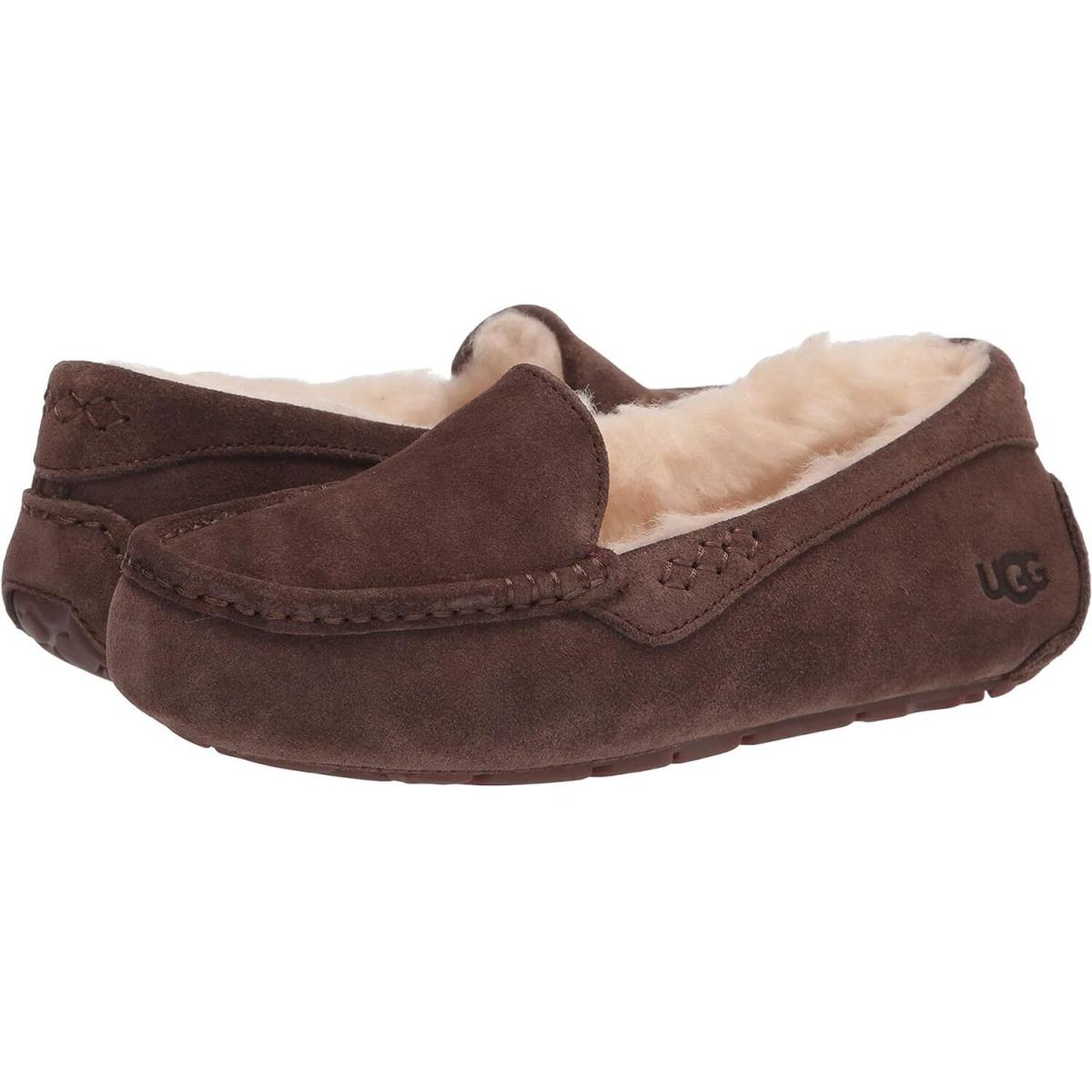 Women`s Shoes Ugg Ansley Indoor/outdoor Moccasin Slippers 1106878 Espresso - Brown