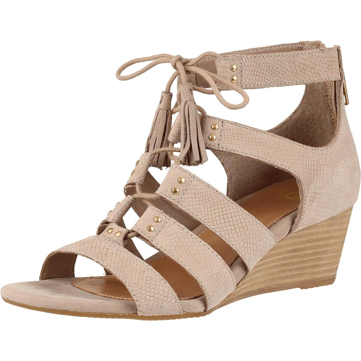 Women`s Shoes Ugg Yasmin Snake Gladiator Wedge Sandals 1015067 Horchata