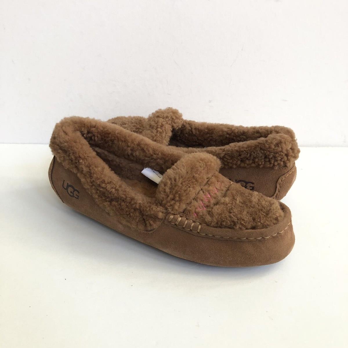 Ugg Ansley Ugg Braid Hardwood Shearling Moccasin Shoes US 12 / EU 43 / UK 10