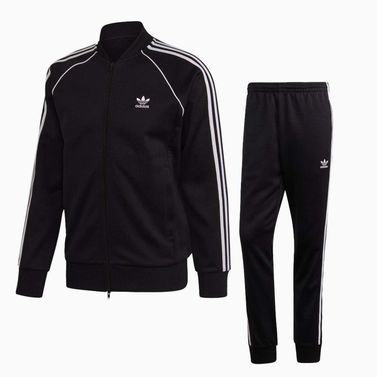 Adidas Men`s Adicolor Classics Primeblue Sst Tracksuit Black White