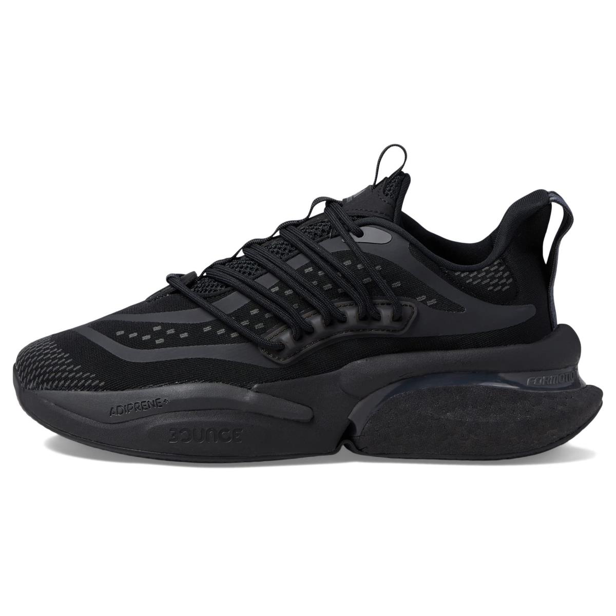 Adidas Women`s Alphaboost V1 Running Shoe Black/Grey/Carbon