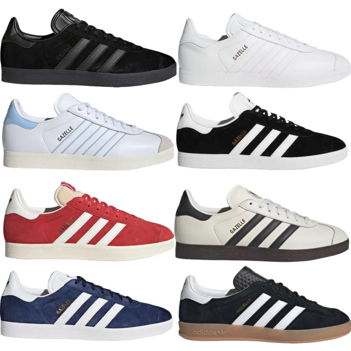 Adidas Originals Gazelle Men`s Casual Shoes All Colors US Sizes 7-14 - Collegiate Burgundy/Cloud White/Gold Metallic