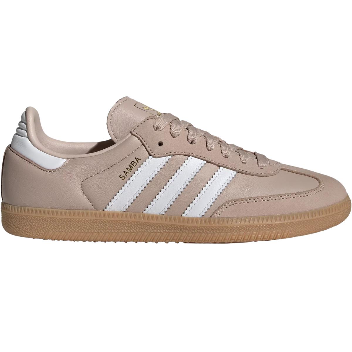 Adidas Originals Samba OG Women`s Casual Shoes All Colors US Sizes 6-11 Wonder Taupe/Cloud White/Gold Metallic