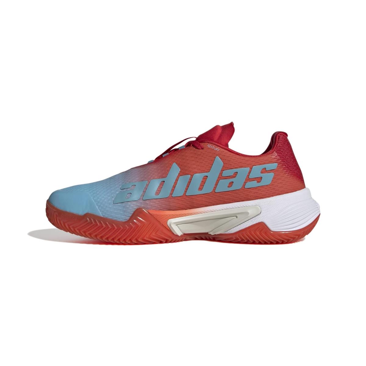 Adidas Women`s Barricade Tennis Shoe Preloved Blue/Silver Metallic/Preloved Red