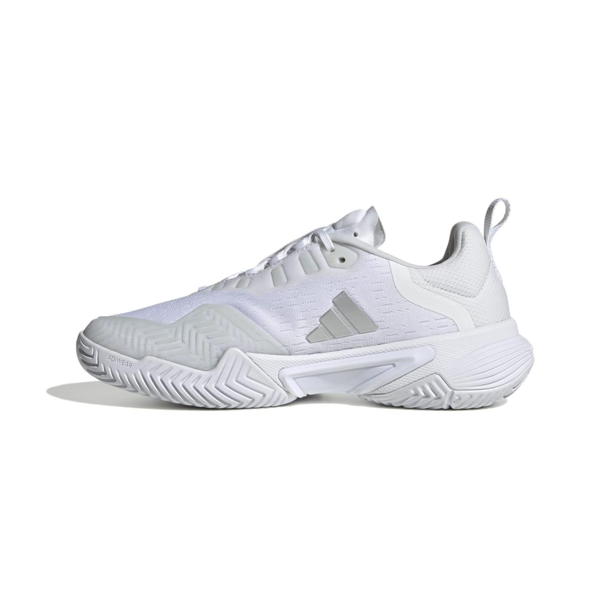 Adidas Women`s Barricade Tennis Shoe White/Silver Metallic/Grey One