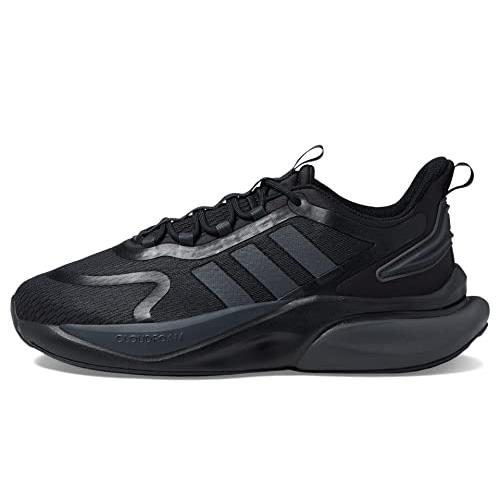Adidas Men`s Alphabounce+ Running Shoe Black/Carbon/Carbon