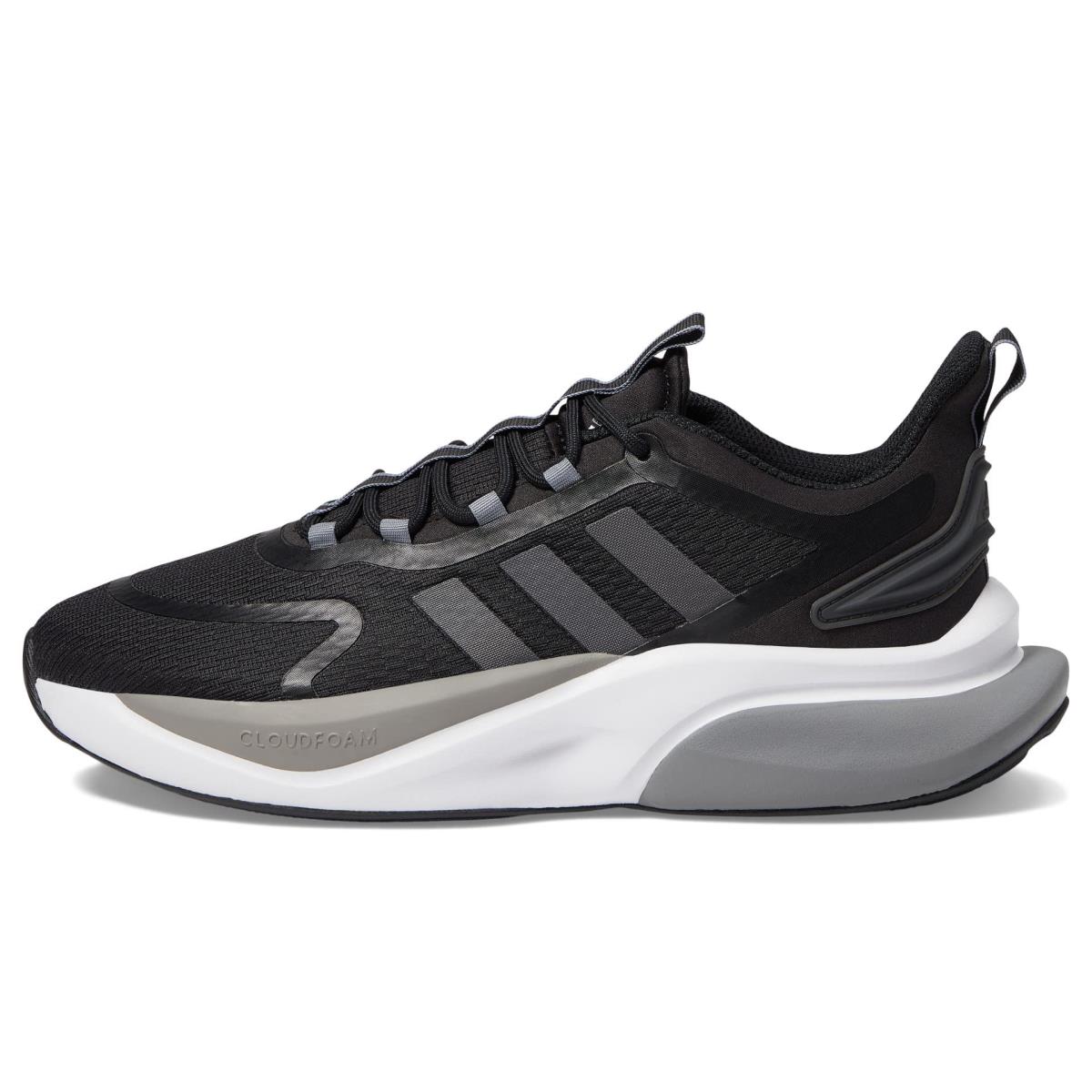 Adidas Men`s Alphabounce+ Running Shoe Black/Carbon/Grey