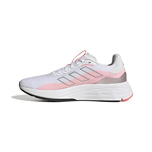 Adidas Women`s Speedmotion Running Shoe White/Silver Metallic/Acid Red