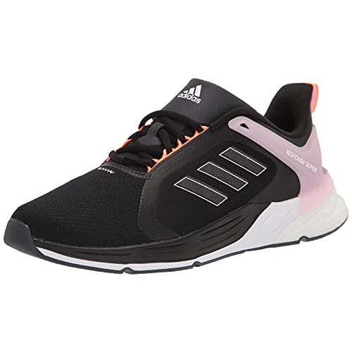 Adidas Women`s Response Super 2.0 Running Shoe Black/White/Clear Pink
