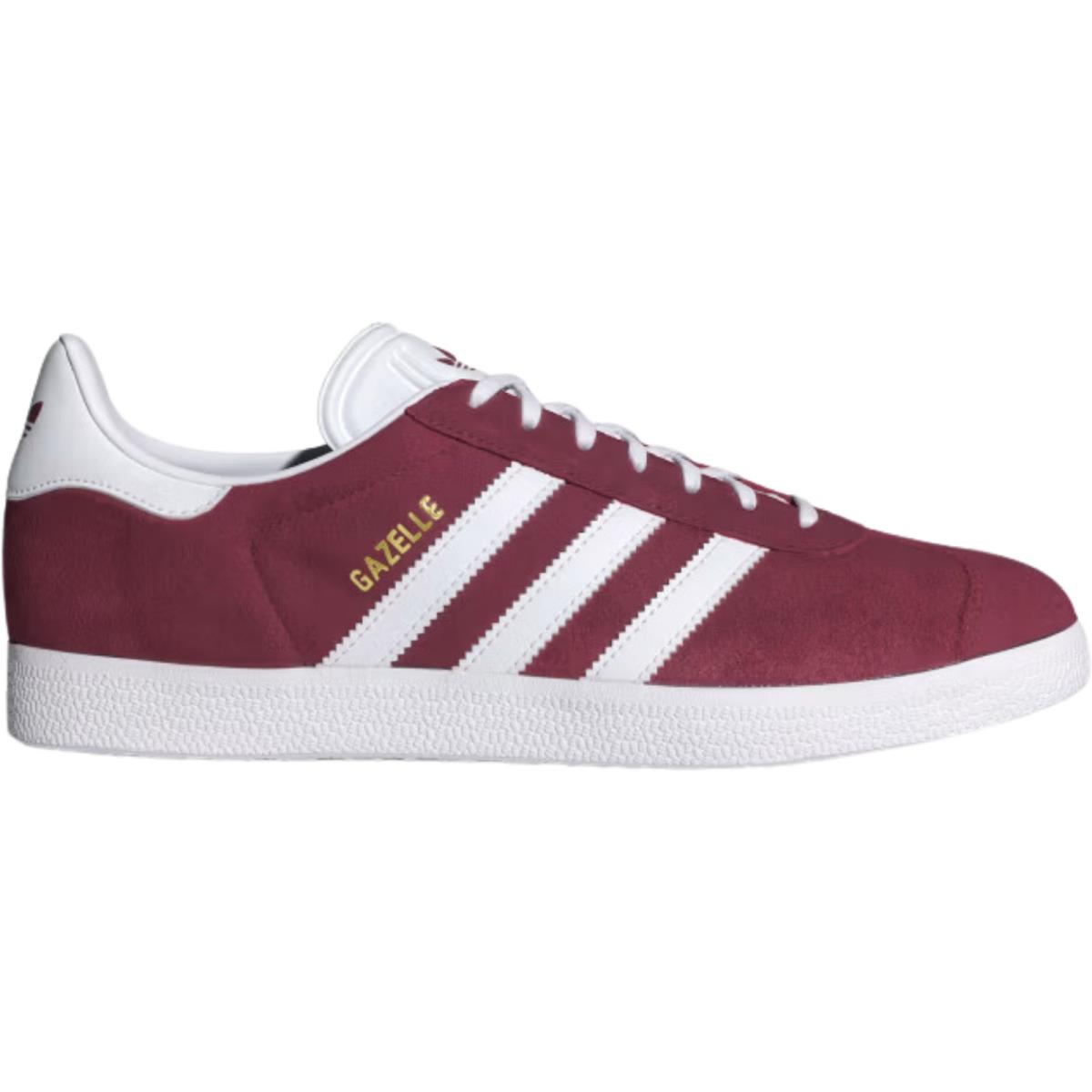 Adidas Originals Gazelle Women`s Casual Shoes All Colors US Sizes 6-11 Collegiate Burgundy/Cloud White/Gold Metallic