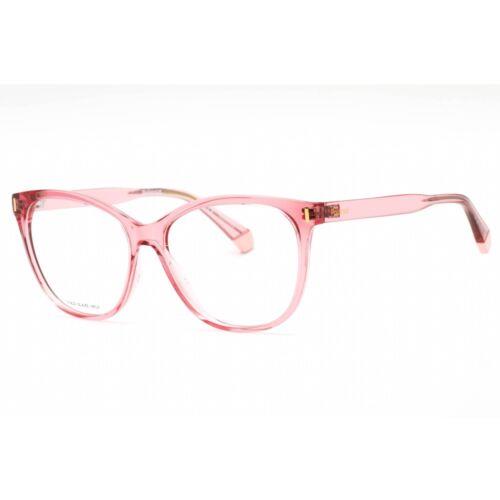 Polaroid Core Women`s Eyeglasses Pink Plastic Full Rim Frame Pld D463 035J 00