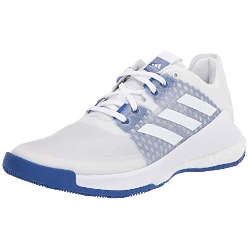 Adidas Women`s Crazyflight Mid Volleyball Shoe Footwear White/Footwear White/Team Royal Blue
