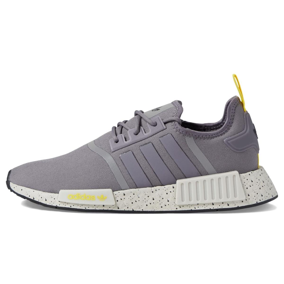 Adidas Men NMD_R1 Running Shoes GX9534 Grey/yellow - Trace Grey/Cloud White/Core Black