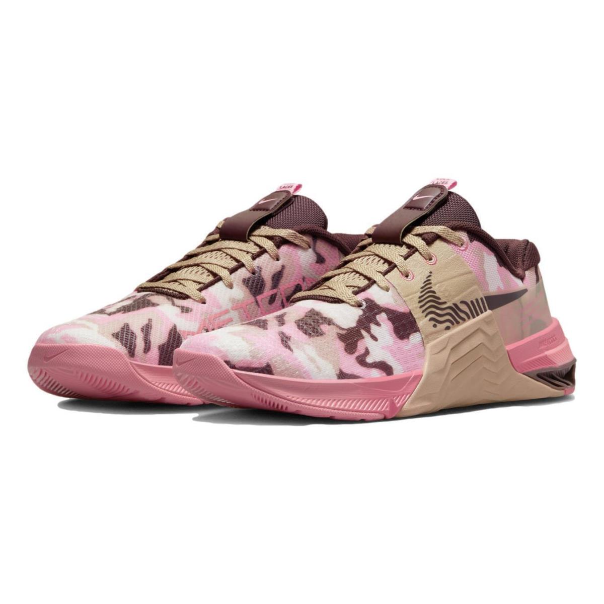 Nike Women`s Metcon 8 Amp `coral Chalk Camo` Training Shoes DV9013-200 - Pink