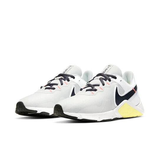 Nike Legend Essential 2 CQ9545-107 Women White Yellow Training Sneaker Shoes OF1 - White Yellow