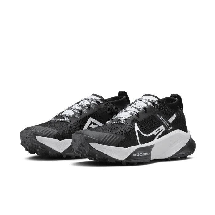 Nike Zoomx Zegama DH0625-001 Women Black White Low Top Trail Running Shoes UP133