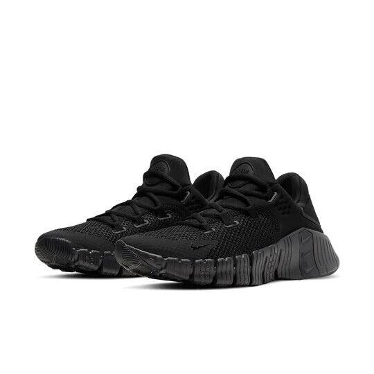 Nike Free Metcon 4 CT3886-007 Men`s Black Chain-link Mesh Workout Shoes UP127 - Black