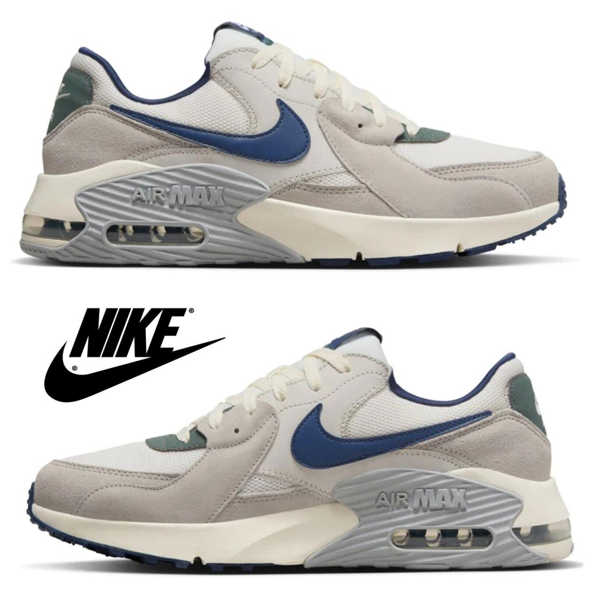 Nike Air Max Excee Men`s Sneakers Comfort Casual Sport Running Shoes Gray - Gray, Manufacturer: Sail/Midnight Navy/Lt Iron Ore