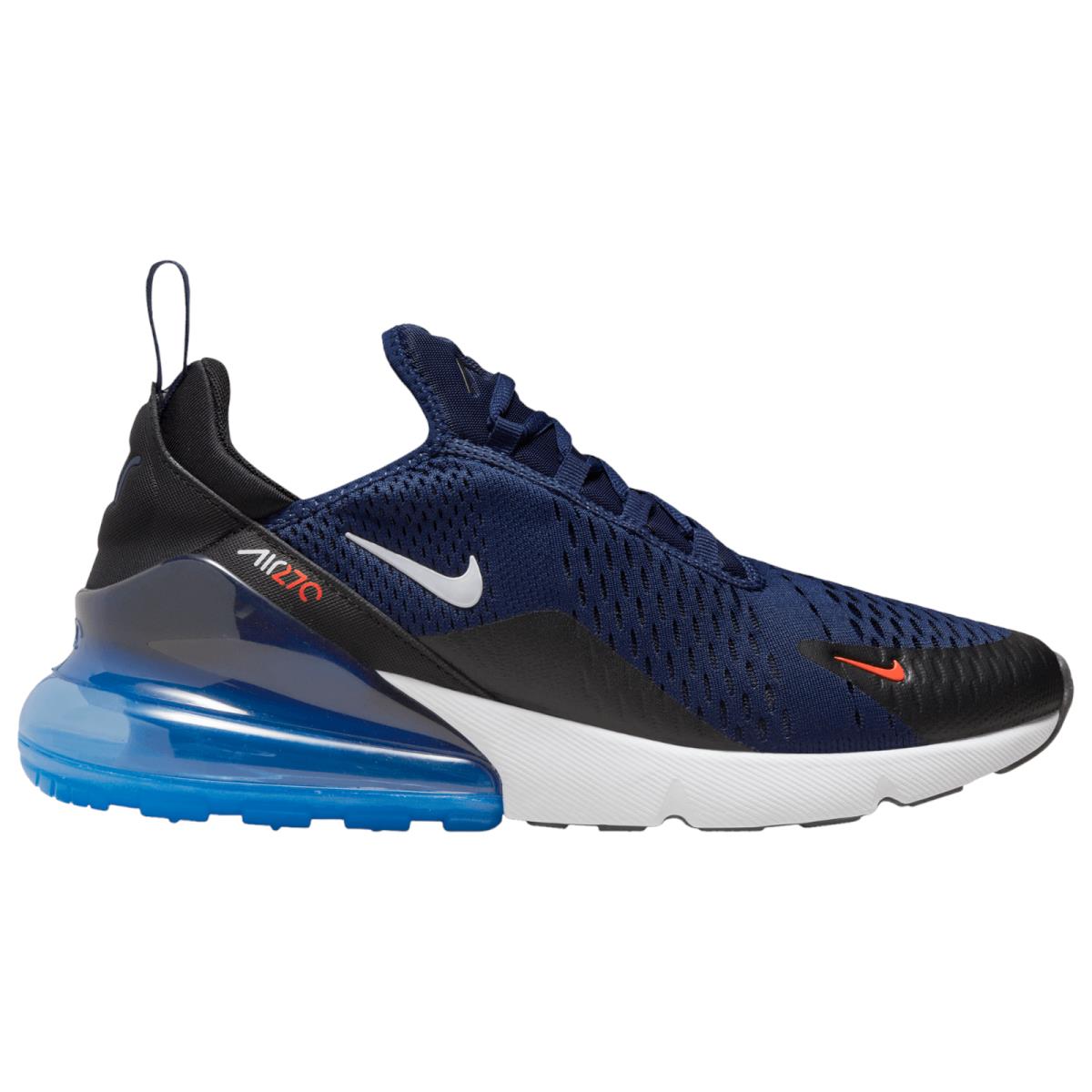 Nike Air Max 270 Men`s Casual Shoes All Colors US Sizes 7-14 Midnight Navy/White/Bright Crimson/Black