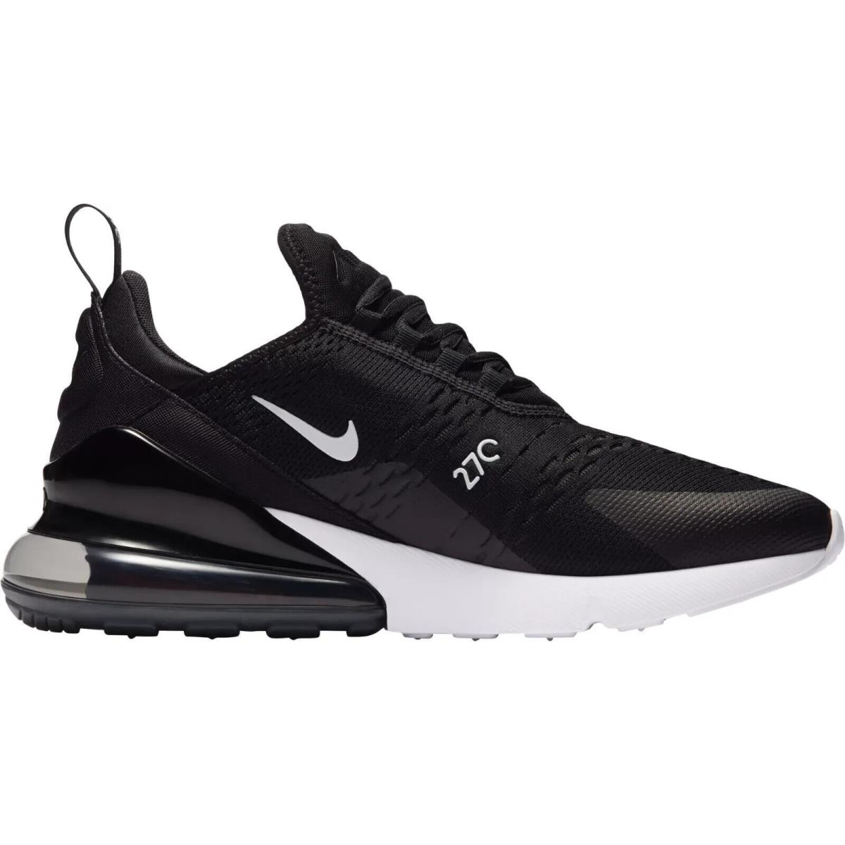 Nike Air Max 270 Men`s Casual Shoes All Colors US Sizes 7-14 Black/White/Solar Red/Anthracite