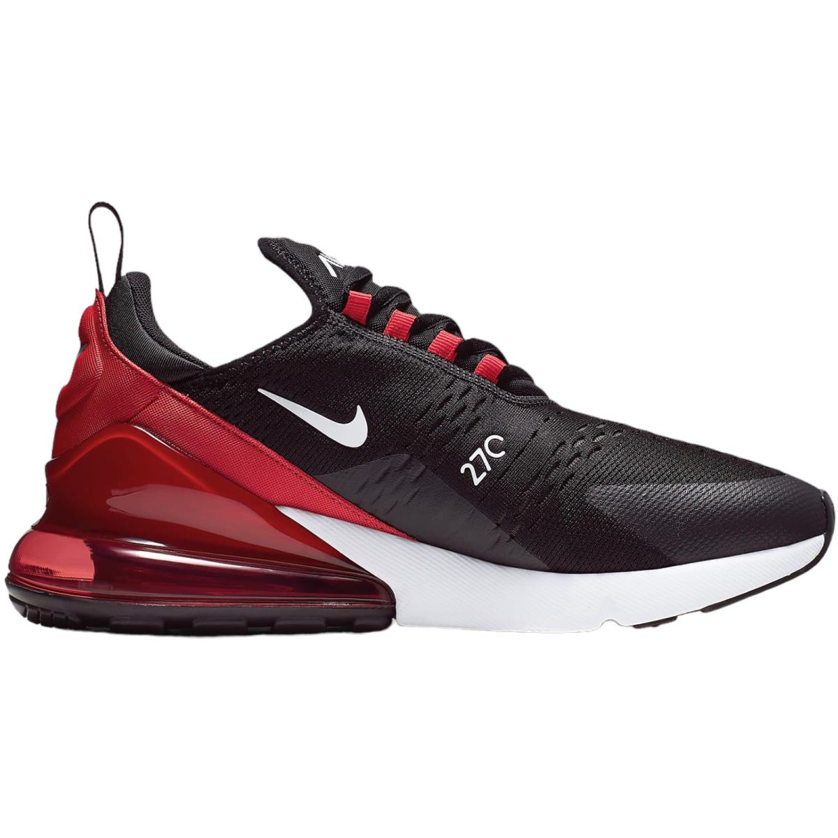 Nike Air Max 270 Men`s Casual Shoes All Colors US Sizes 7-14 Black/White/University Red/Anthracite