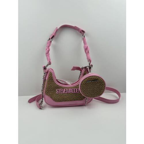 Steve Madden Bdaryll Crossbody Bag Shoulder Purse W Pouch Pink Tik Tok