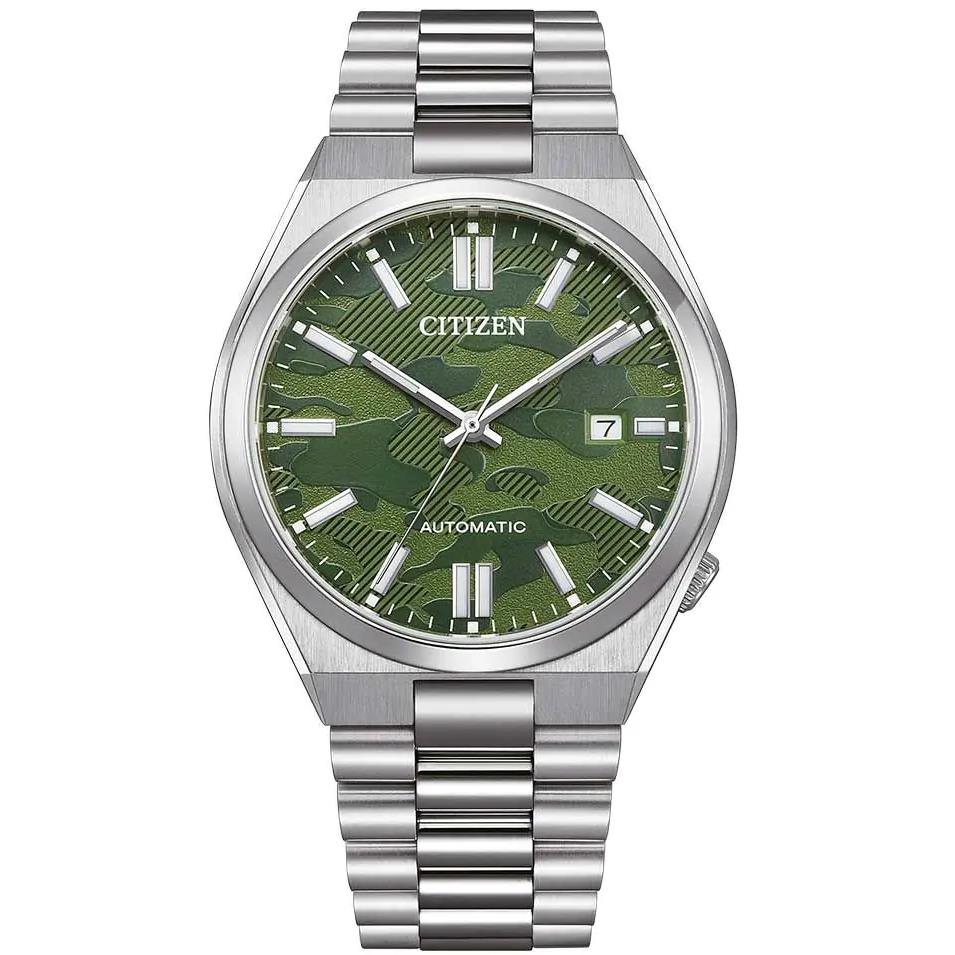 Citizen Tsuyosa Sapphire Crystal Automatic NJ0159-86X Green Dial Men`s Watch