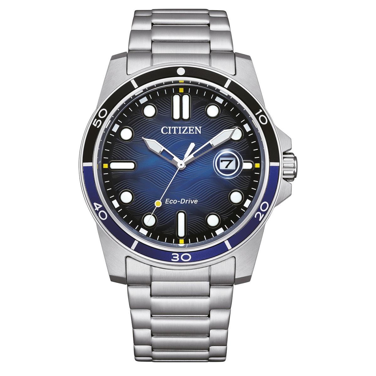 Citizen Men`s Marine 1810 Eco-drive Blue Dial Watch - AW1810-85L