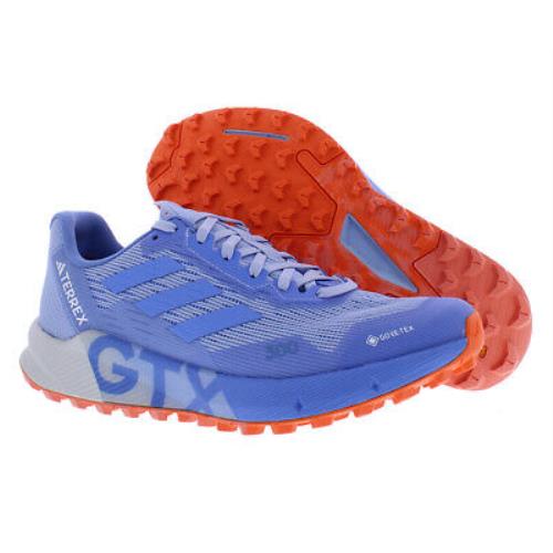 Adidas Terrex Agravic Flow 2 Gtx Womens Shoes Size 7.5 Color: Blue Dawn/blue - Blue Dawn/Blue Fusion/Coral Fusion, Main: Blue