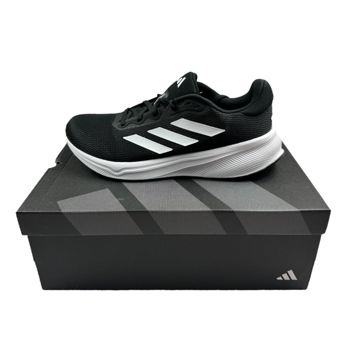 Adidas Mens Response All-surface Running Shoes Black/white 11
