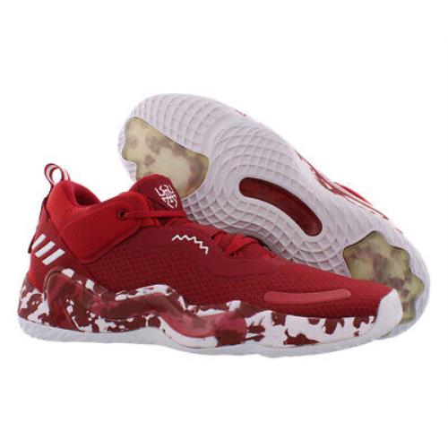 Adidas SM D.o.n. Issue 3 Unisex Shoes Size 14 Color: Red/White2/Red - Red/White2/Red, Main: Red