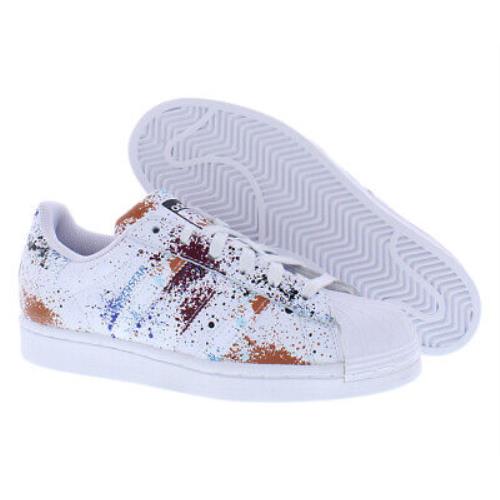 Adidas Superstar GS Boys Shoes Size 5 Color: White/multi-colored