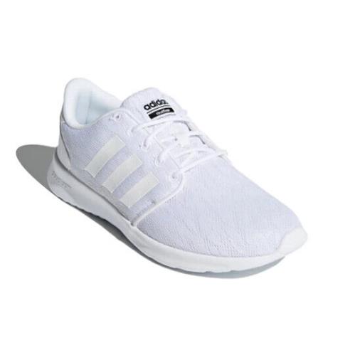 Adidas Cloudfoam QT Racer DB0279 Women`s White Running Shoes Size US 5.5 ZJ483